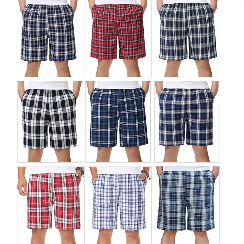 bermudas cuadros hombre