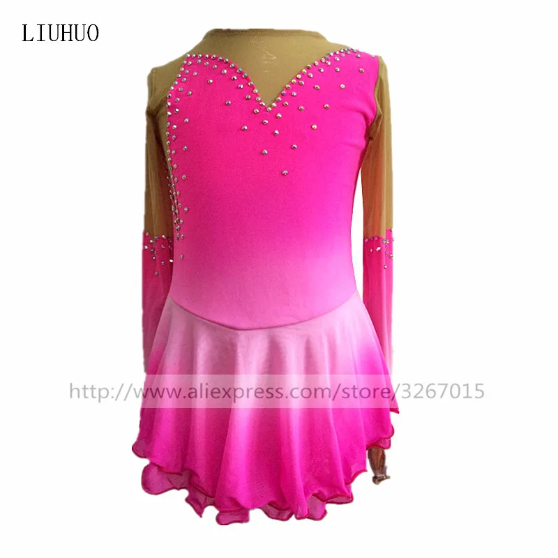 Figure Skating Dress Women's Girls' Ice Skating Dress Rose red Long sleeve High elastic fabric Gradient color competition
Figure Skating Dress Women's Girls' Ice Skating Dress Rose red Long sleeve High elastic fabric Gradient color competition