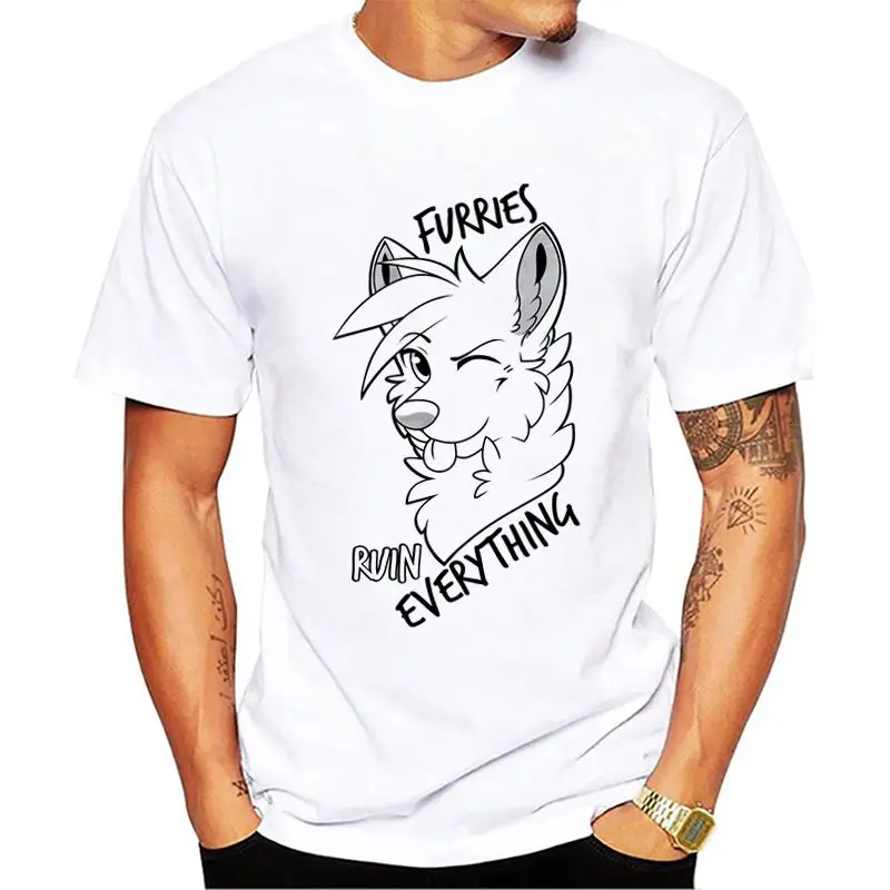 Furries Ruin Everything Creative Customized Letters Printed Men's T-shirt 2018 Short Sleeve Cotton Casual T-shirt Tee
Furries Ruin Everything Creative Customized Letters Printed Men's T-shirt 2018 Short Sleeve Cotton Casual T-shirt Tee