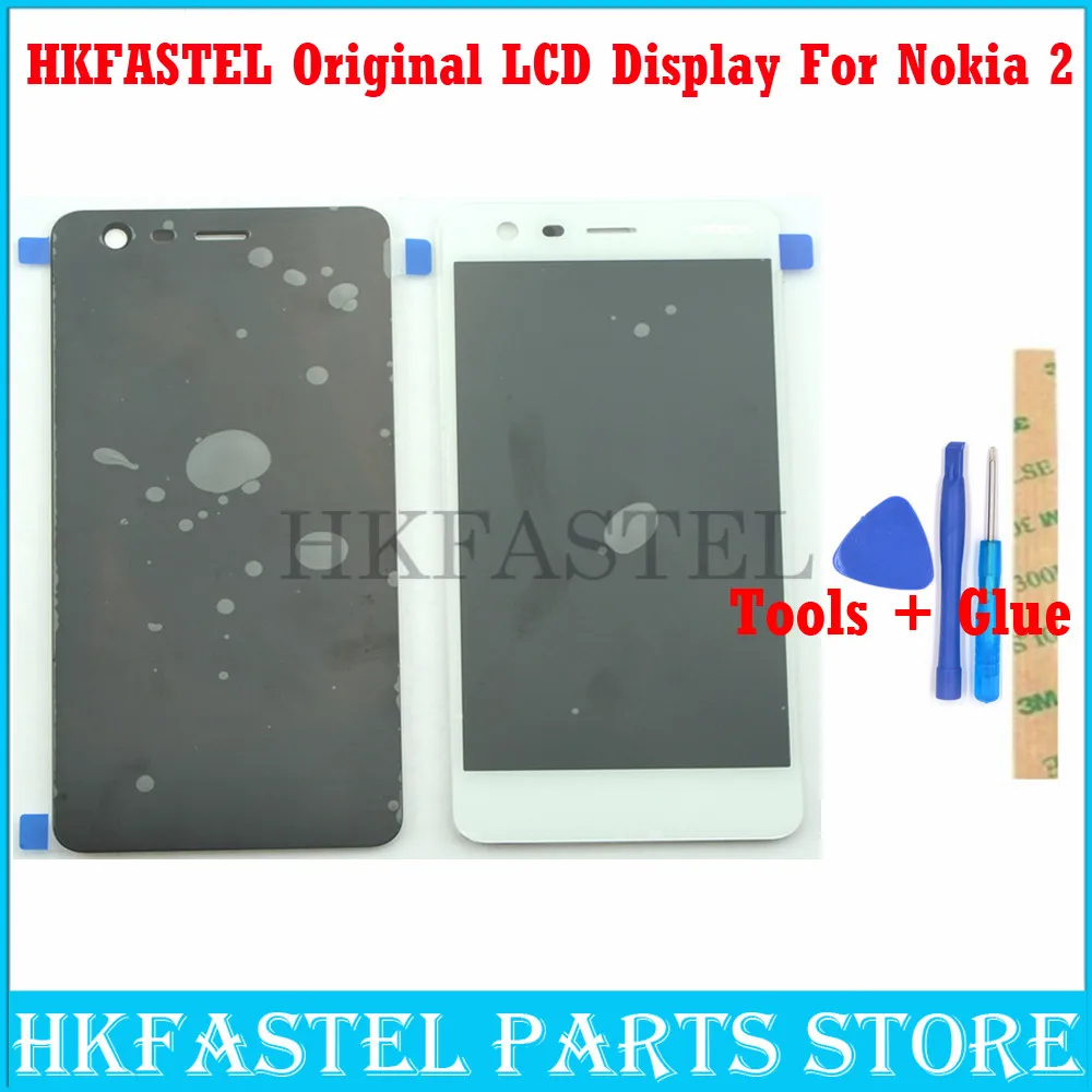 100% новый hkfatel Дисплей для Nokia 2 Nokia2 TA 1029 DS EMEA + APAC LATAM оригинальный мобильный телефон
