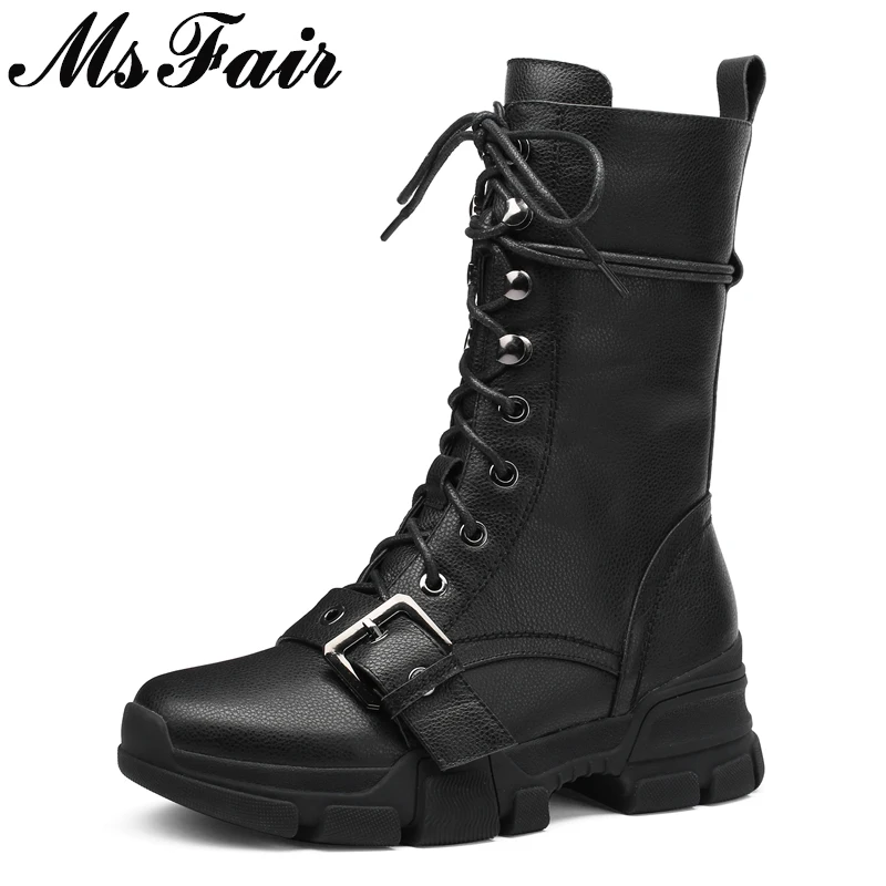 MSFAIR Round Toe Flat With Women Boots Fashion Zipper Thick Bottom Ankle Boots Women Shoes Buckle Black White Boots Shoes Woman
MSFAIR Round Toe Flat With Women Boots Fashion Zipper Thick Bottom Ankle Boots Women Shoes Buckle Black White Boots Shoes Woman