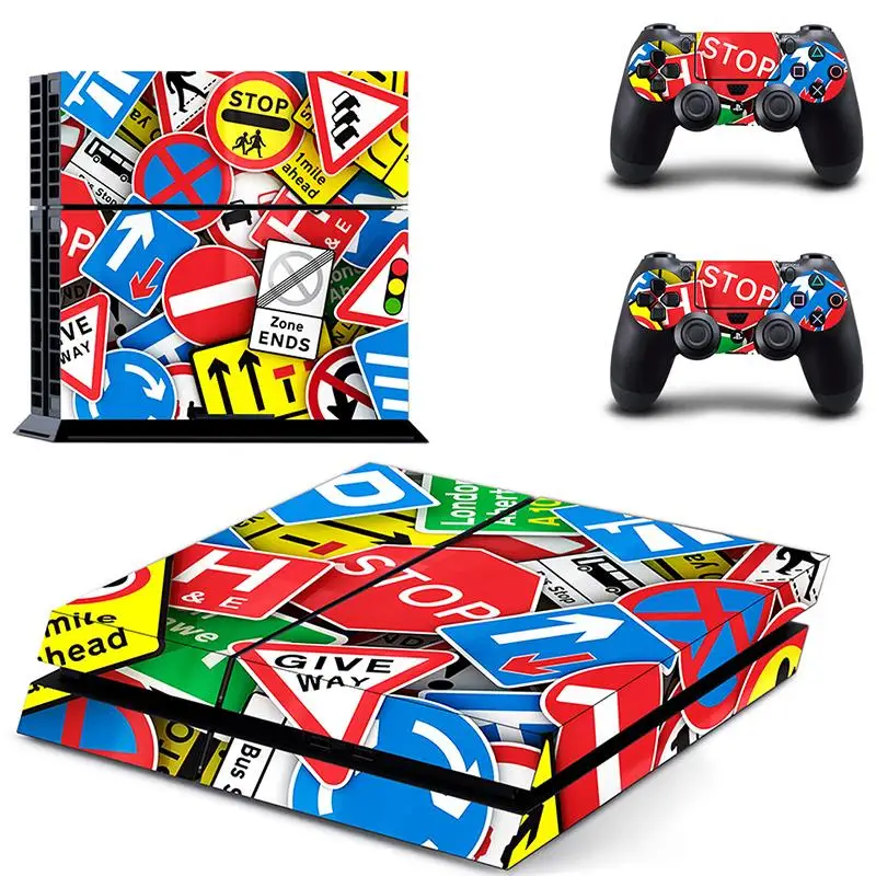 New Vinyl Decal Sticker For Play Station 4 Console PS4 Skin & 2 Controller Skins Accessories | Электроника