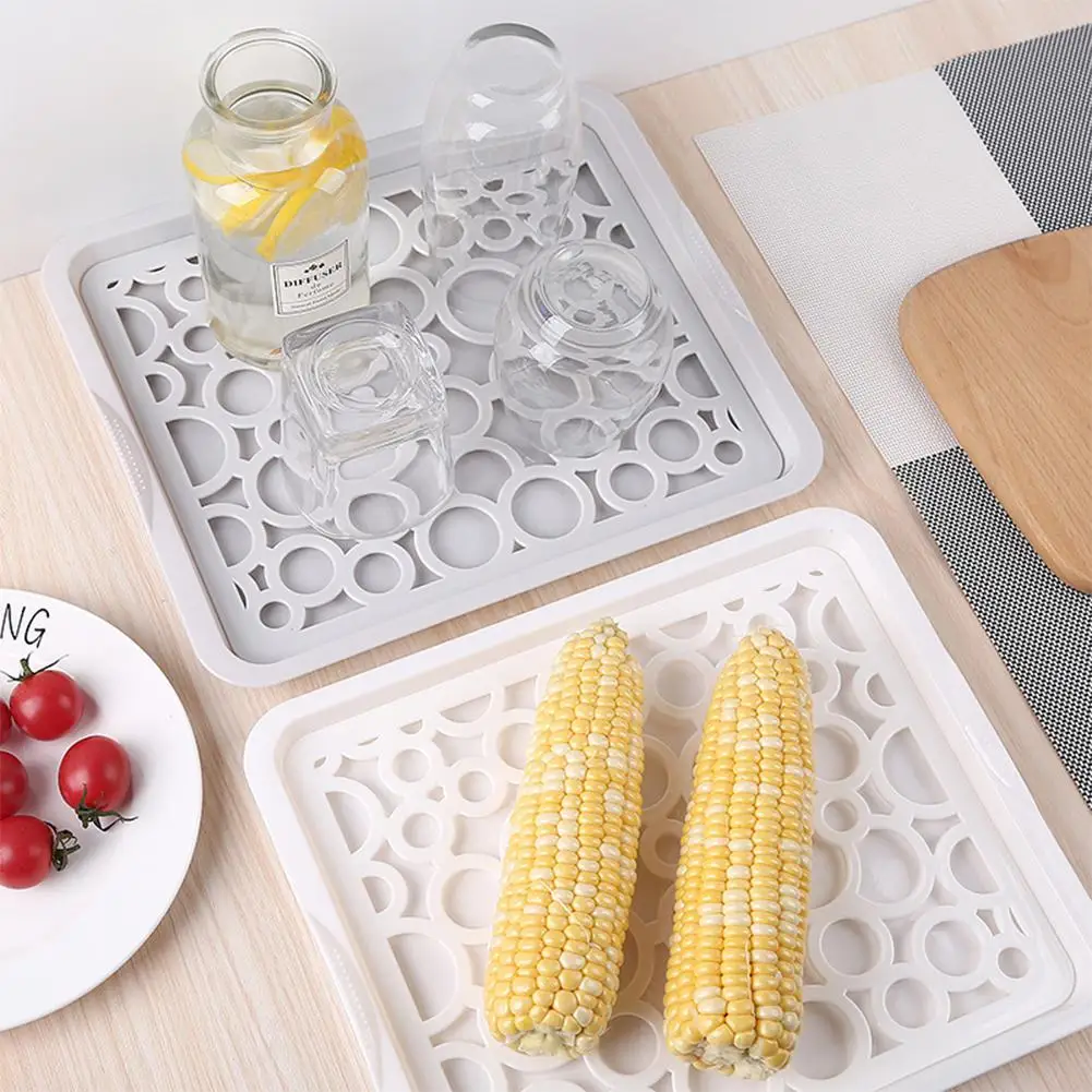 DSstyles Home Rectangular Double Layer Drain Tray Cup Storage Kitchen Tableware Vegetable Fruit Drainer Organizer Trays 32x27cm
DSstyles Home Rectangular Double Layer Drain Tray Cup Storage Kitchen Tableware Vegetable Fruit Drainer Organizer Trays 32x27cm
