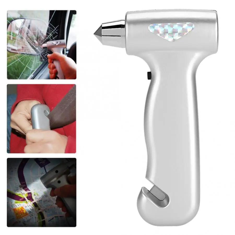 Safety hammer rescue tool 3 in 1 Car Safety Hammer Seatbelt Cutter LED Flashlight Emergency Life Saving Survival Tool 
Safety hammer rescue tool 3 in 1 Car Safety Hammer Seatbelt Cutter LED Flashlight Emergency Life Saving Survival Tool