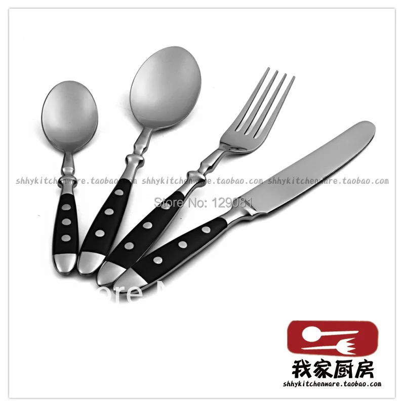 Stainless steel handle cutlery knife fork spoon 4 classic west tableware dinner knife fork table spoon teaspoonful
Stainless steel handle cutlery knife fork spoon 4 classic west tableware dinner knife fork table spoon teaspoonful