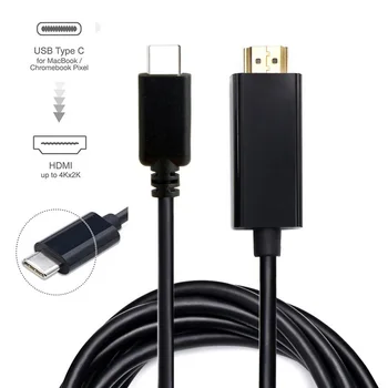 USB Cable USB 3.1 USB-C Type C to HDMI 4k 2k HDTV Cable for Mac book & Chrombook & XPS13 Laptop 1.8M 6ft Black white
USB Cable USB 3.1 USB-C Type C to HDMI 4k 2k HDTV Cable for Mac book & Chrombook & XPS13 Laptop 1.8M 6ft Black white