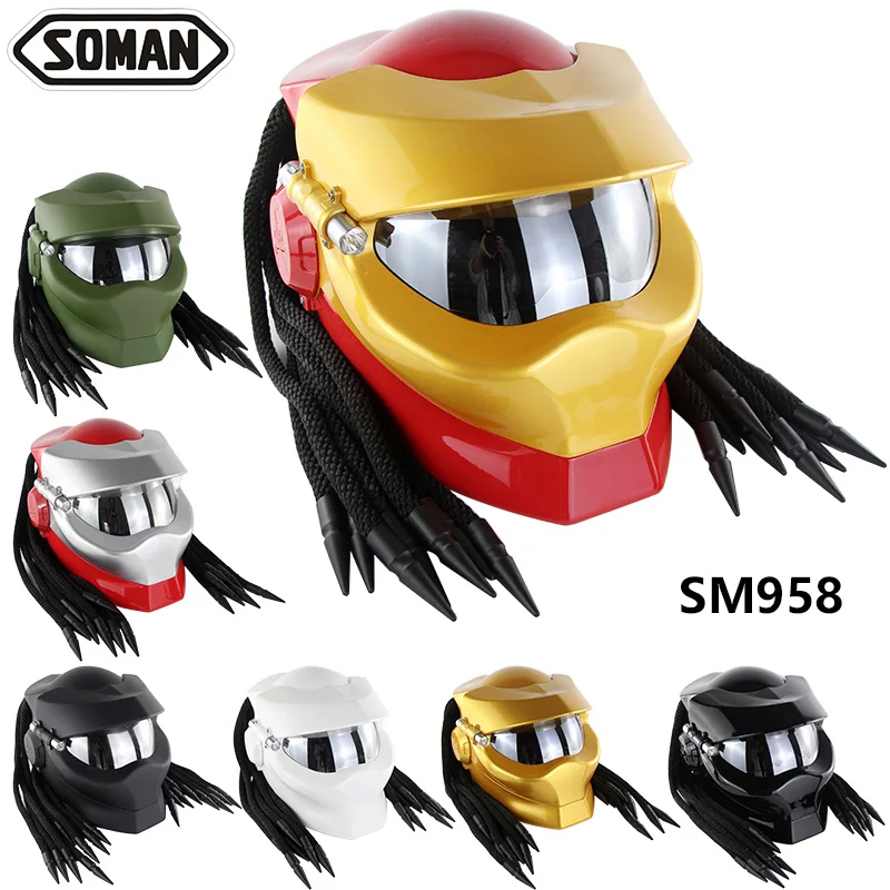 100% Original Brand Soman 958 Motorcycle Full Face Helmet Motorbike Casque Riding Protector Helmets Moto Casco With Braids
100% Original Brand Soman 958 Motorcycle Full Face Helmet Motorbike Casque Riding Protector Helmets Moto Casco With Braids