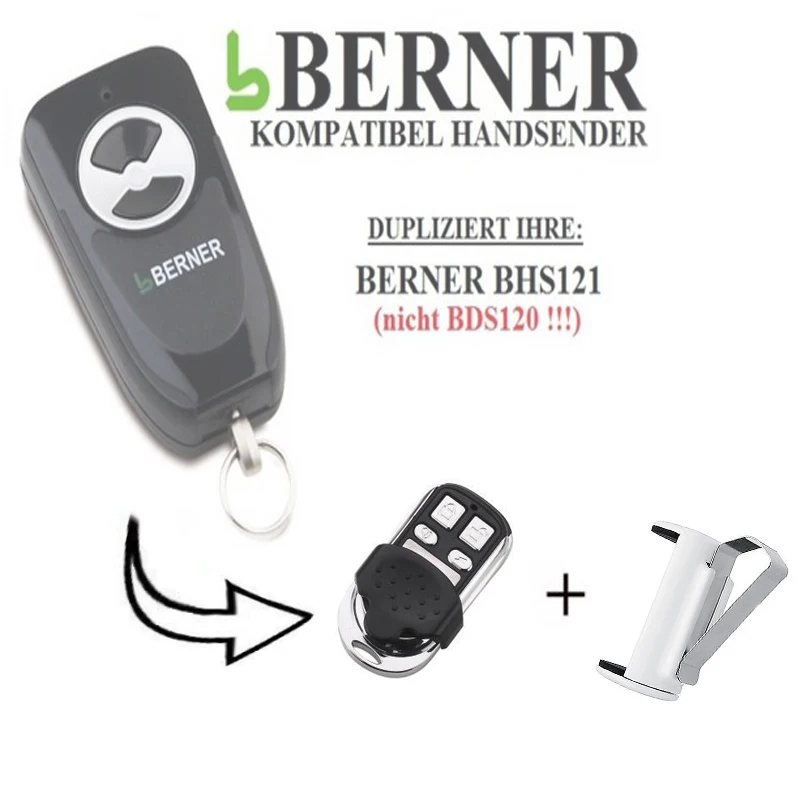 2pcs Best sale! FOR BERNER BHS121 transmitter replacement remote control 868.3MHZ free shipping
2pcs Best sale! FOR BERNER BHS121 transmitter replacement remote control 868.3MHZ free shipping