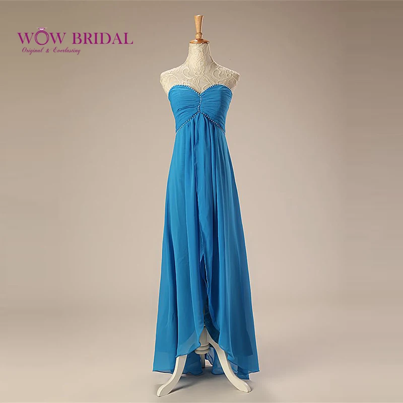 Wowbridal Elegant Long Prom Dress 2016 Sweetheart Strapless Simple-Designed Pearls Beaded Chiffon A-Line Ruched Women Party Gown
Wowbridal Elegant Long Prom Dress 2016 Sweetheart Strapless Simple-Designed Pearls Beaded Chiffon A-Line Ruched Women Party Gown
