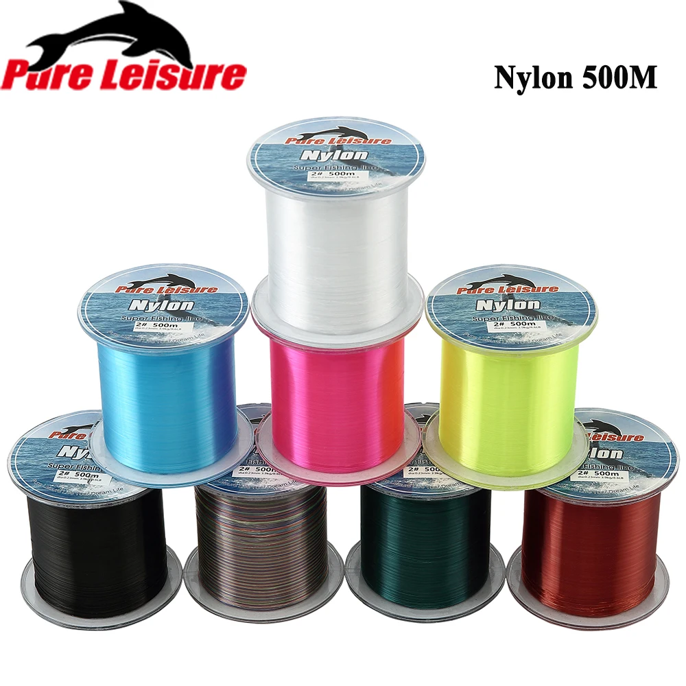 Hot Sale 500m PureLeisure Nylon Pesca Super Strong Japan Nylon Fishing Line Monofilament 500m Fil De Peche Nylon Fluorocarbone
Hot Sale 500m PureLeisure Nylon Pesca Super Strong Japan Nylon Fishing Line Monofilament 500m Fil De Peche Nylon Fluorocarbone