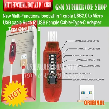 Micro USB RJ45 Multifunction boot all in 1 cable for Qualcomm EDL/DFC/9008 Mode support fast charge MTK/SPD box octopus box
Micro USB RJ45 Multifunction boot all in 1 cable for Qualcomm EDL/DFC/9008 Mode support fast charge MTK/SPD box octopus box