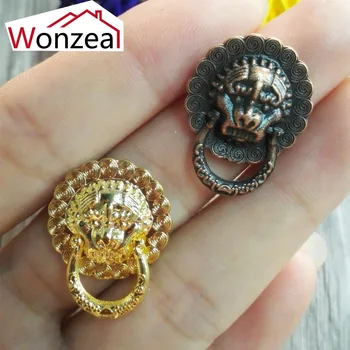 6pcs 19x24mm Red copper/ Golden Mini Lion Head Furniture box handle Wine gift box decorated small ring pulls knobs
6pcs 19x24mm Red copper/ Golden Mini Lion Head Furniture box handle Wine gift box decorated small ring pulls knobs