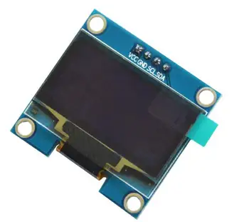 1.3 inch blue OLED display screen module SSH1106 compatible SSD1306 128*64 4 pin IIC I2C interface
1.3 inch blue OLED display screen module SSH1106 compatible SSD1306 128*64 4 pin IIC I2C interface
