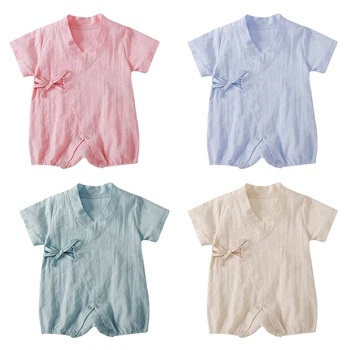 Summer Baby Kimono Rompers Girls Boys Japanese Tracksuit Kids Casual Newborn Infants Cotton linen solid color Jumpsuits
Summer Baby Kimono Rompers Girls Boys Japanese Tracksuit Kids Casual Newborn Infants Cotton linen solid color Jumpsuits