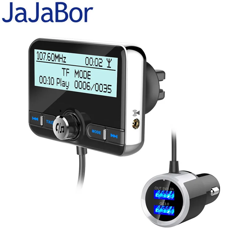 JaJaBor FM Transmitter DAB Digital Audio Broadcast Car Radio Receiver Bluetooth Car Kit Handfree AUX Audio MP3 Player LCD Screen
JaJaBor FM Transmitter DAB Digital Audio Broadcast Car Radio Receiver Bluetooth Car Kit Handfree AUX Audio MP3 Player LCD Screen