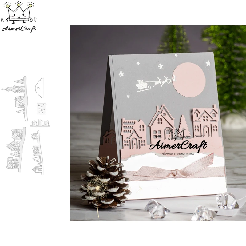 6PCS/Lot Hometown Metal Cutting Dies Scrapbooking Stencil For DIY Paper Card Decorative Embossing Die Cut Craft Dies New 2019
6PCS/Lot Hometown Metal Cutting Dies Scrapbooking Stencil For DIY Paper Card Decorative Embossing Die Cut Craft Dies New 2019