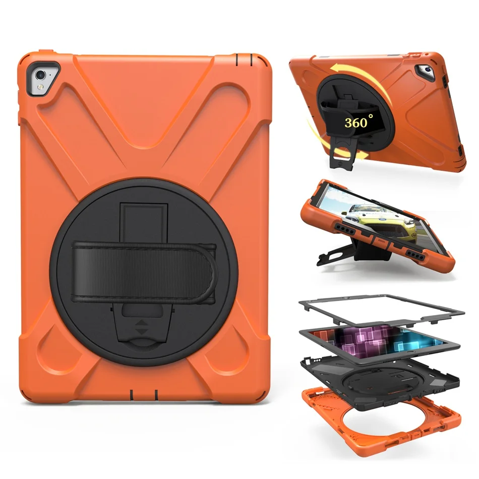 For iPad Pro 9.7 Case Heavy Duty Shockproof Hand Strap Cover For iPad Pro A1673 Kickstand Hybrid Kids Safe Armor Tablet Cases
For iPad Pro 9.7 Case Heavy Duty Shockproof Hand Strap Cover For iPad Pro A1673 Kickstand Hybrid Kids Safe Armor Tablet Cases