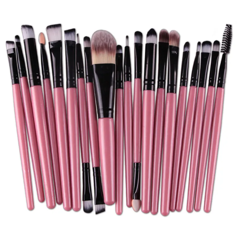 20pcs Eyes Brushes Set Eyeshadow Eyebrow Eyelashes Eyeliner Lip Makeup Brush Sponge Smudge Brush Cosmetic pincel maquiagem (6)