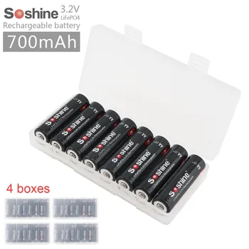 Soshine 32Pcs 3.2V 700mAh 14500 LiFePO4 Rechargeable AA Battery + Portable Battery Box for LED Flashlights / Headlamps
Soshine 32Pcs 3.2V 700mAh 14500 LiFePO4 Rechargeable AA Battery + Portable Battery Box for LED Flashlights / Headlamps