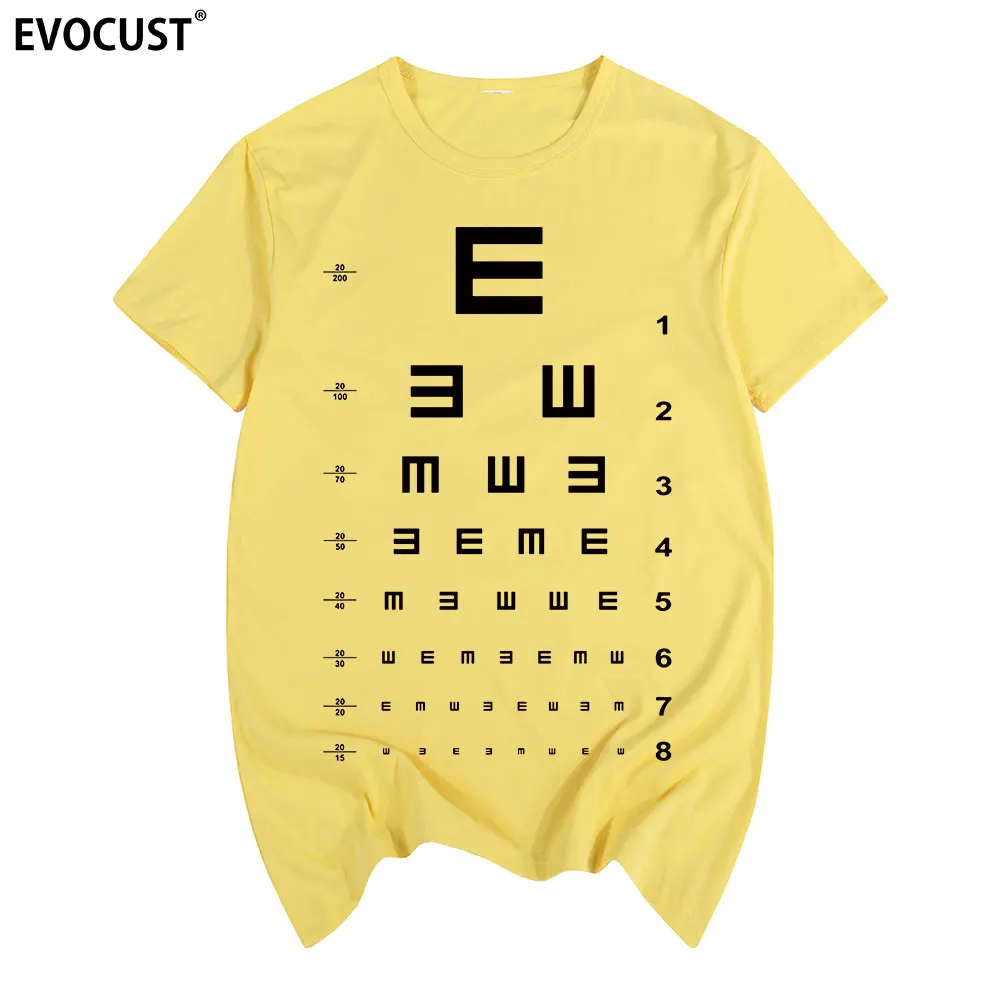Eye Vision Chart Funny Optometrist Optometry Glasses T-shirt Cotton Men T shirt New TEE TSHIRT Womens unisex Fashion
Eye Vision Chart Funny Optometrist Optometry Glasses T-shirt Cotton Men T shirt New TEE TSHIRT Womens unisex Fashion