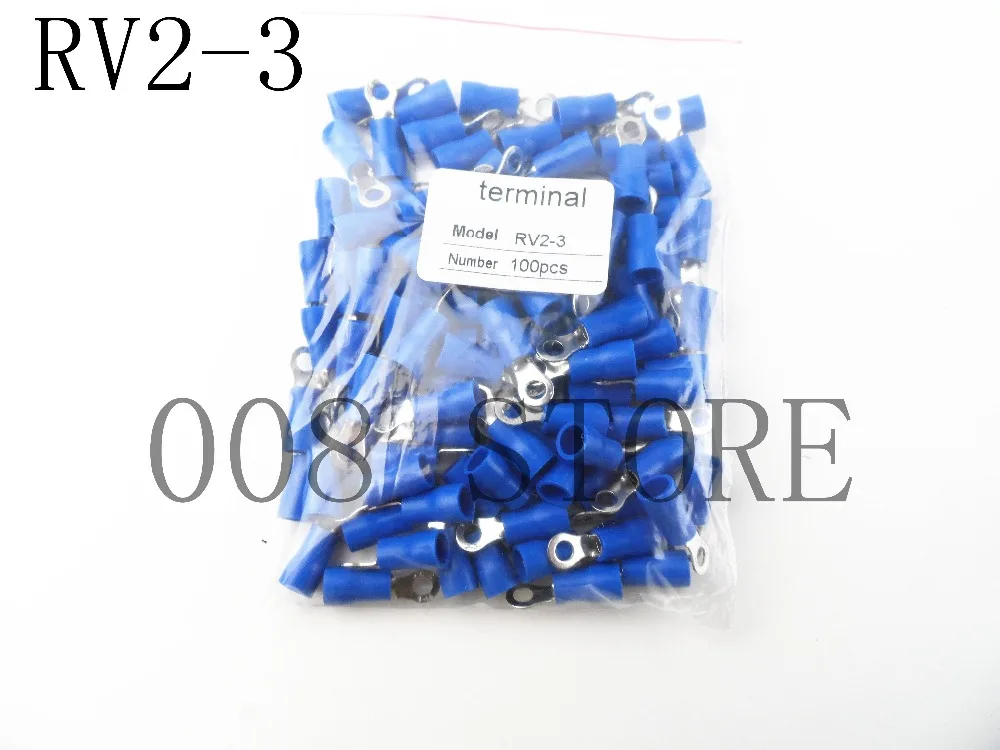 RV2-3 Blue 22-16 AWG 1.5-2.5mm2 Insulated Ring Terminal Connector Cable Connecto Wire Connector 100PCS/Pack RV2.5-3 RV
RV2-3 Blue 22-16 AWG 1.5-2.5mm2 Insulated Ring Terminal Connector Cable Connecto Wire Connector 100PCS/Pack RV2.5-3 RV