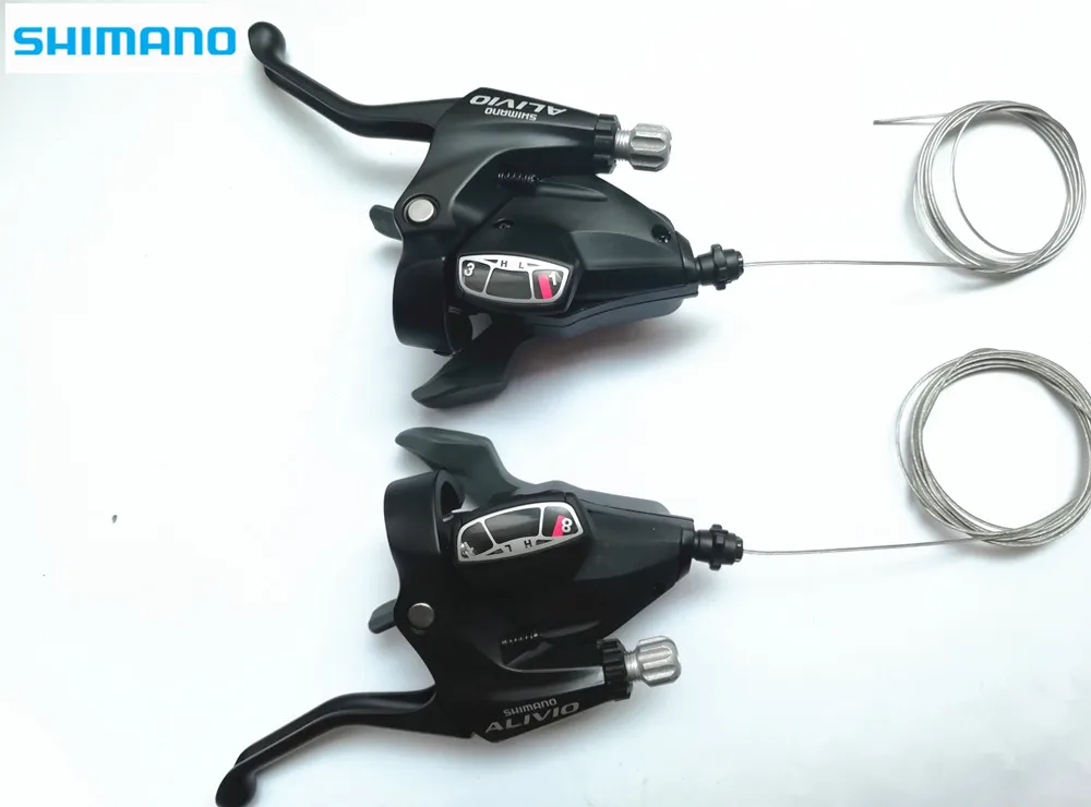 SHIMANO ALIVIO ST-M410 conjoined dip with 24 speed dialing rod hand brake handle variable speed
SHIMANO ALIVIO ST-M410 conjoined dip with 24 speed dialing rod hand brake handle variable speed
