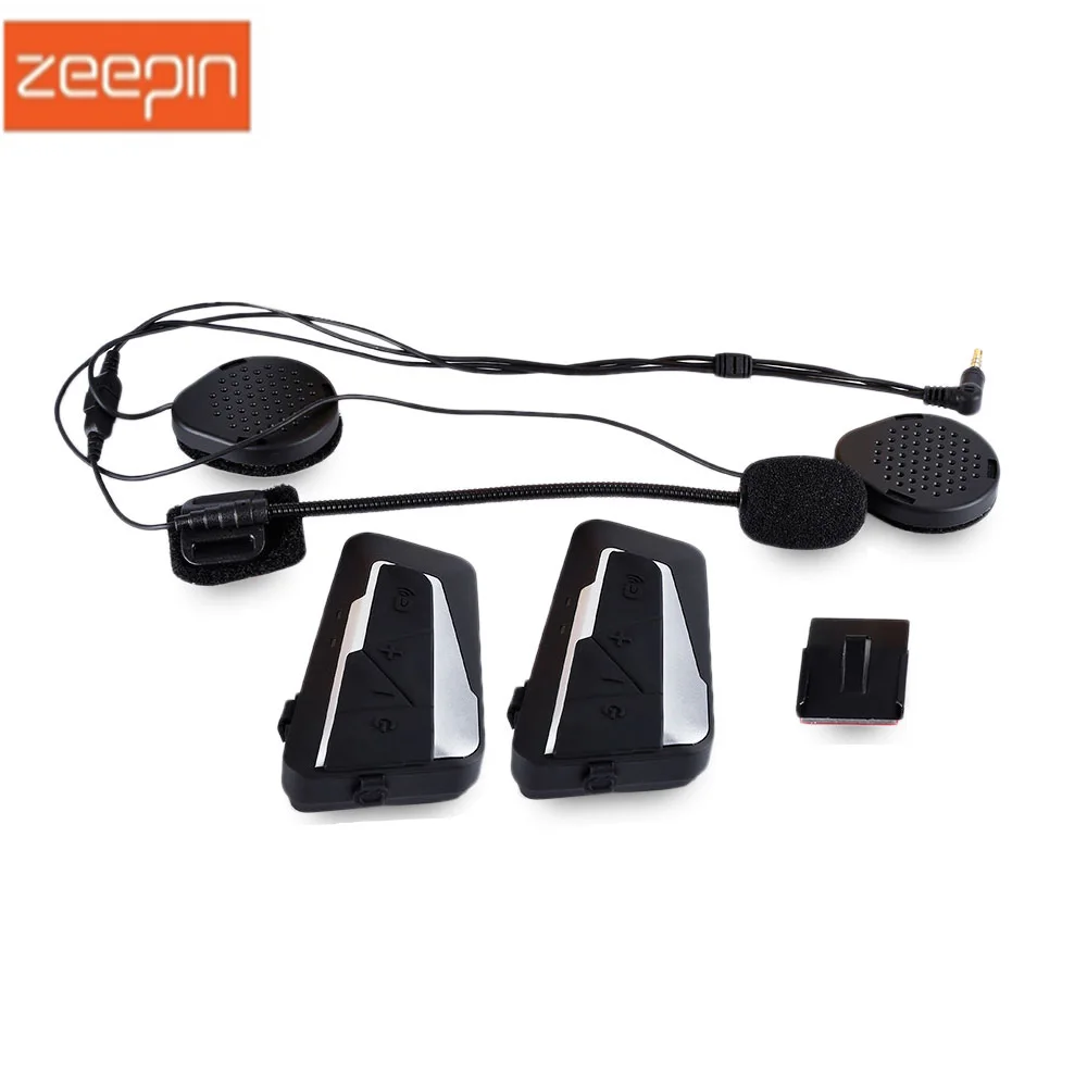 ZEEPIN Updated T9S Bluetooth 3.0 Motorcycle Helmet Headset Intercom 2 Interphones For 2 Riders 1200M Waterproof FM Radio
ZEEPIN Updated T9S Bluetooth 3.0 Motorcycle Helmet Headset Intercom 2 Interphones For 2 Riders 1200M Waterproof FM Radio