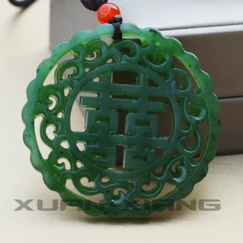 Natural HETIAN Jades Necklace Pendant Green Nephrite Carved Double-sided Hollowing Pendant Gift for Men Women Fashion Jewelry
Natural HETIAN Jades Necklace Pendant Green Nephrite Carved Double-sided Hollowing Pendant Gift for Men Women Fashion Jewelry