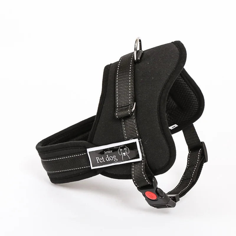 Luxury Collar Reflective Police K9 Soft Harness | DogsMall-International