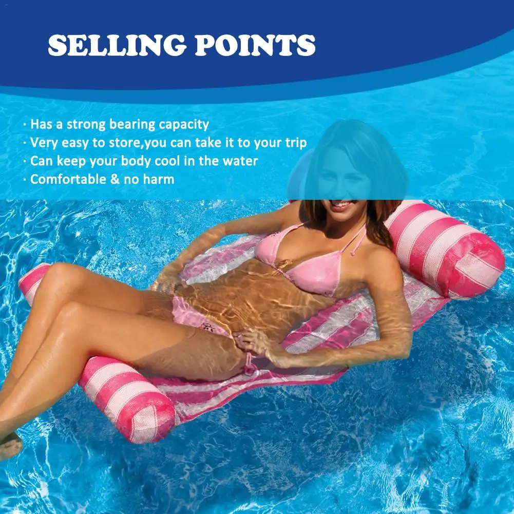 Water Hammock Lounger Float Hammock Inflatable Raft Bed Swimming Pool Air Lightweight Floating Chair Portable With Small Pump
Water Hammock Lounger Float Hammock Inflatable Raft Bed Swimming Pool Air Lightweight Floating Chair Portable With Small Pump