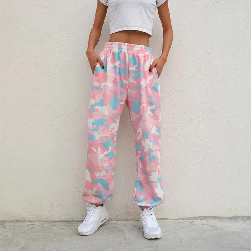 Casual Camouflage Pants Women Summer Plus Size Elastic Waist Camo High Waist Pants Ladies Elegant Sports Fit Pink Trousers Beach
Casual Camouflage Pants Women Summer Plus Size Elastic Waist Camo High Waist Pants Ladies Elegant Sports Fit Pink Trousers Beach