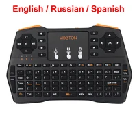 Mini Keyboard Russian Spanish English Version 2.4G Wireless Keyboard for Mini PC Laptop Android TV Box Raspberry Pi 3 Orange Pi