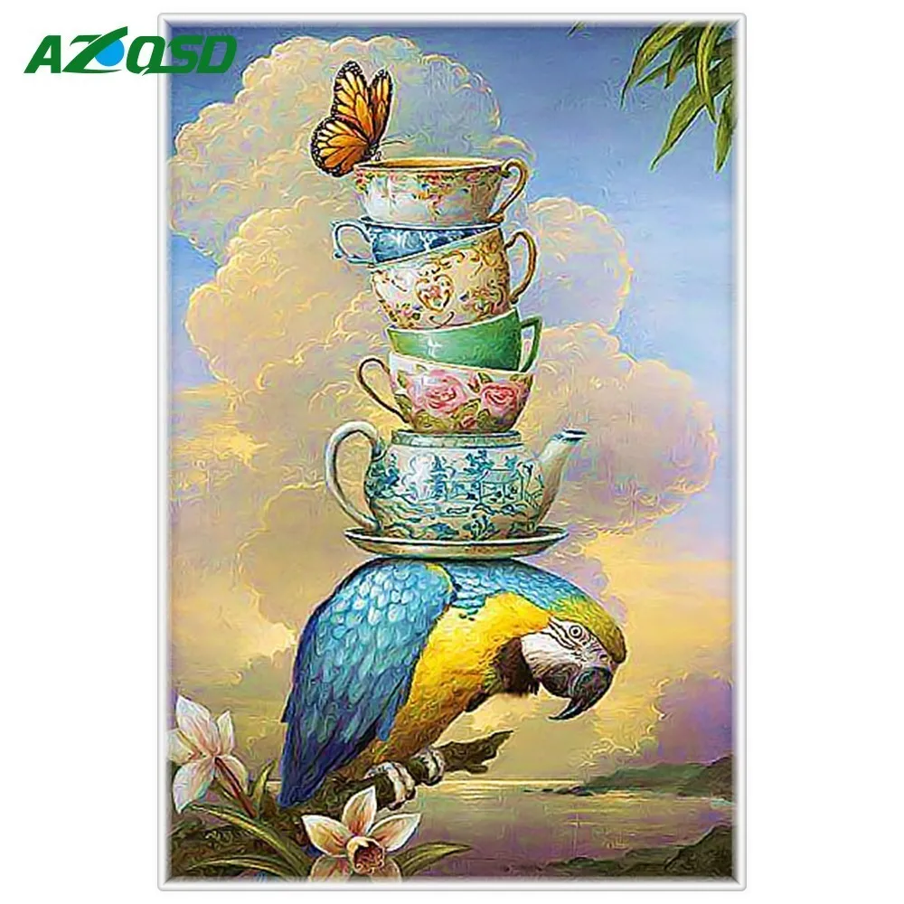 AZQSD 5D DIY Diamond Embroidery Animal Picture of Rhinestones Wall Art Diamond Mosaic Bird&Cup&Butterfly Home Decor
AZQSD 5D DIY Diamond Embroidery Animal Picture of Rhinestones Wall Art Diamond Mosaic Bird&Cup&Butterfly Home Decor