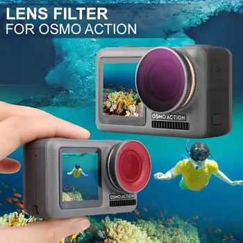 Camera Diving Filter For DJI OSMO Action Optical Glass Lens Accessories Camera Color Deviation Correction Red Purple Lens
Camera Diving Filter For DJI OSMO Action Optical Glass Lens Accessories Camera Color Deviation Correction Red Purple Lens