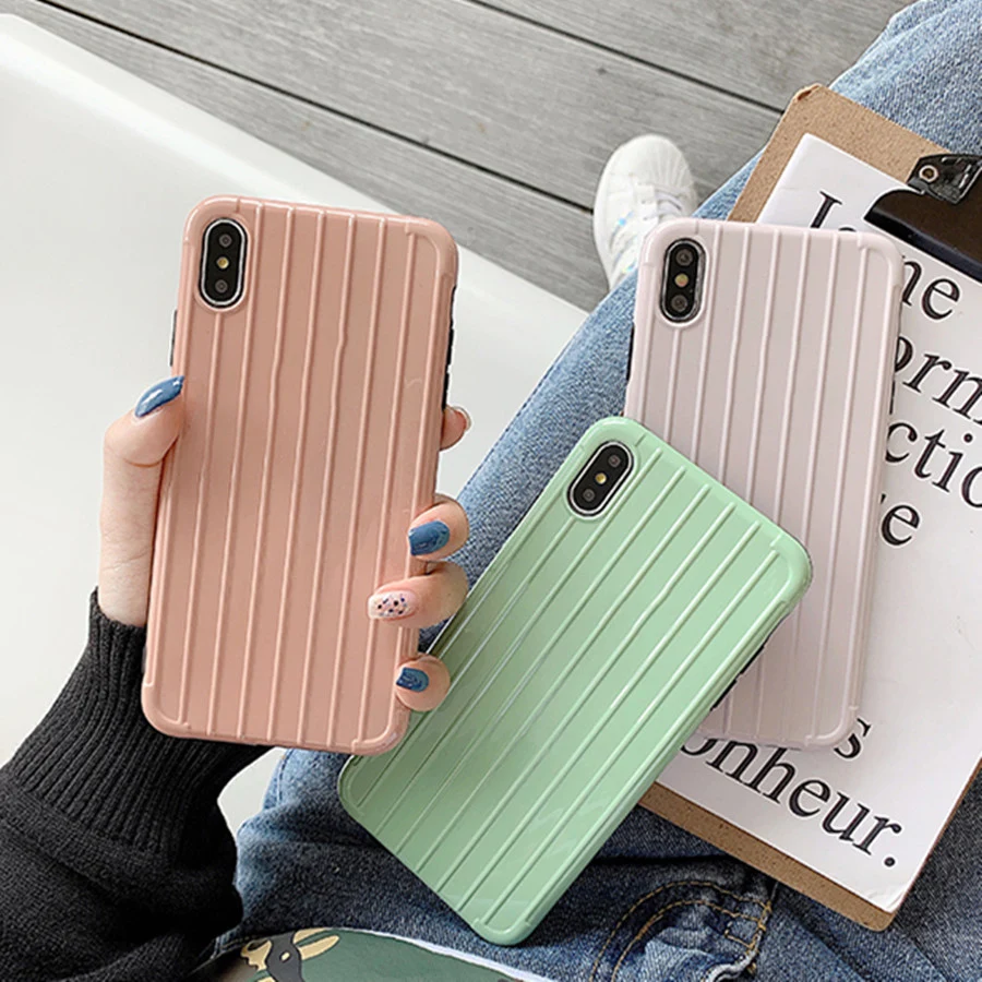 Fashion Colorful Luggage Phone Case For iPhone XS MAX X XR 8 7 6 6S Plus Cute Suitcase Trunk TPU Silicone Back Cover Coque
Fashion Colorful Luggage Phone Case For iPhone XS MAX X XR 8 7 6 6S Plus Cute Suitcase Trunk TPU Silicone Back Cover Coque