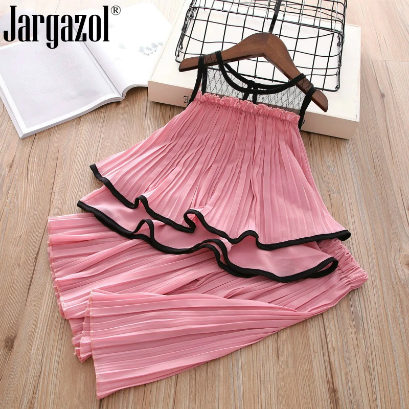 Girl Set 2019 Children Clothing Sets Girls Polka Dot Halter Top + Chiffon Trousers Pants 2pcs Clothing Set For Girls
Girl Set 2019 Children Clothing Sets Girls Polka Dot Halter Top + Chiffon Trousers Pants 2pcs Clothing Set For Girls