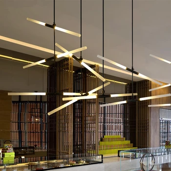 Arts Deco AC85-265V Modern Led Pendant Lights For Lobby Dining Living Room Gold Black Acrylic suspension luminaire Pendant Lamp
Arts Deco AC85-265V Modern Led Pendant Lights For Lobby Dining Living Room Gold Black Acrylic suspension luminaire Pendant Lamp