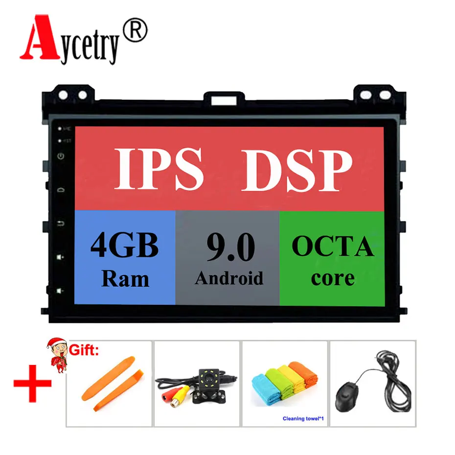 DSP IPS 9'' 8 Core 4G 2 din Android 9 Car multimedia DVD Player GPS audio for Toyota Prado 120 for Lexus GX470 car Radio stereo
DSP IPS 9'' 8 Core 4G 2 din Android 9 Car multimedia DVD Player GPS audio for Toyota Prado 120 for Lexus GX470 car Radio stereo