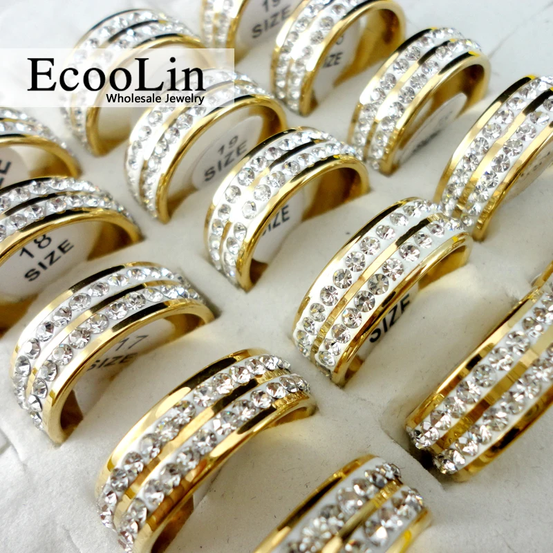 10Pcs Women 316L Stainless Steel Rings Engagement Anniversary Prong Setting Ring Cubic Zirconia Classic Female Jewelry LR273
10Pcs Women 316L Stainless Steel Rings Engagement Anniversary Prong Setting Ring Cubic Zirconia Classic Female Jewelry LR273