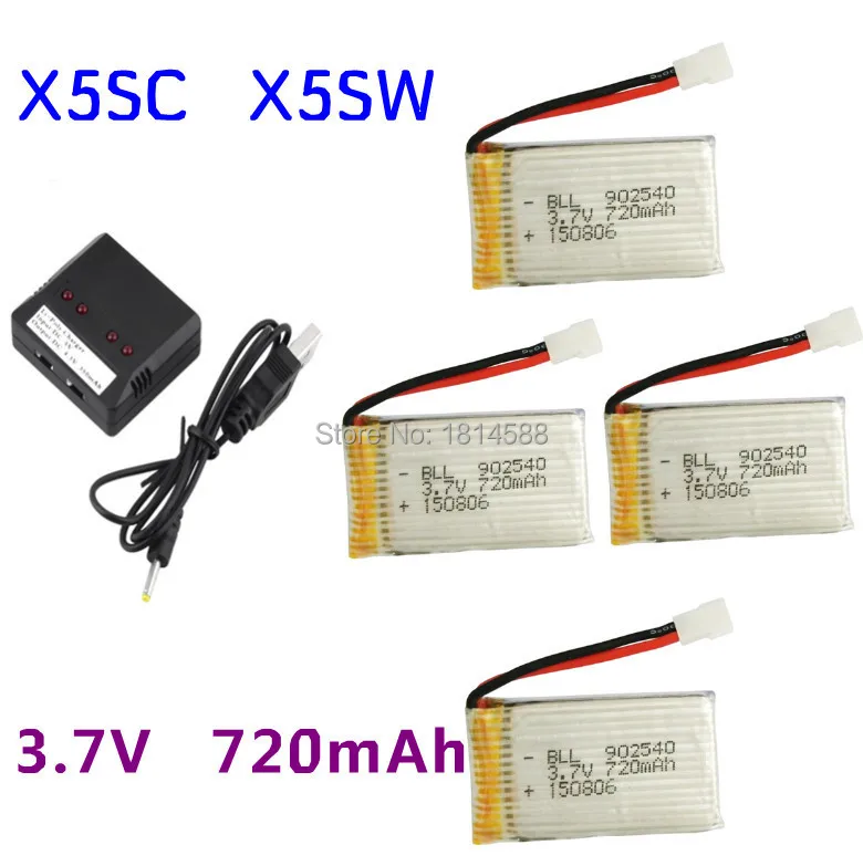 Syma X5C X5SC X5SW X5C-1 V931 H5C CX-30 SS40 FQ36 T32 T5W H42 4 шт. 720 мАч аккумулятор для квадрокоптера запасные части
Syma X5C X5SC X5SW X5C-1 V931 H5C CX-30 SS40 FQ36 T32 T5W H42 4 шт. 720 мАч аккумулятор для квадрокоптера запасные части