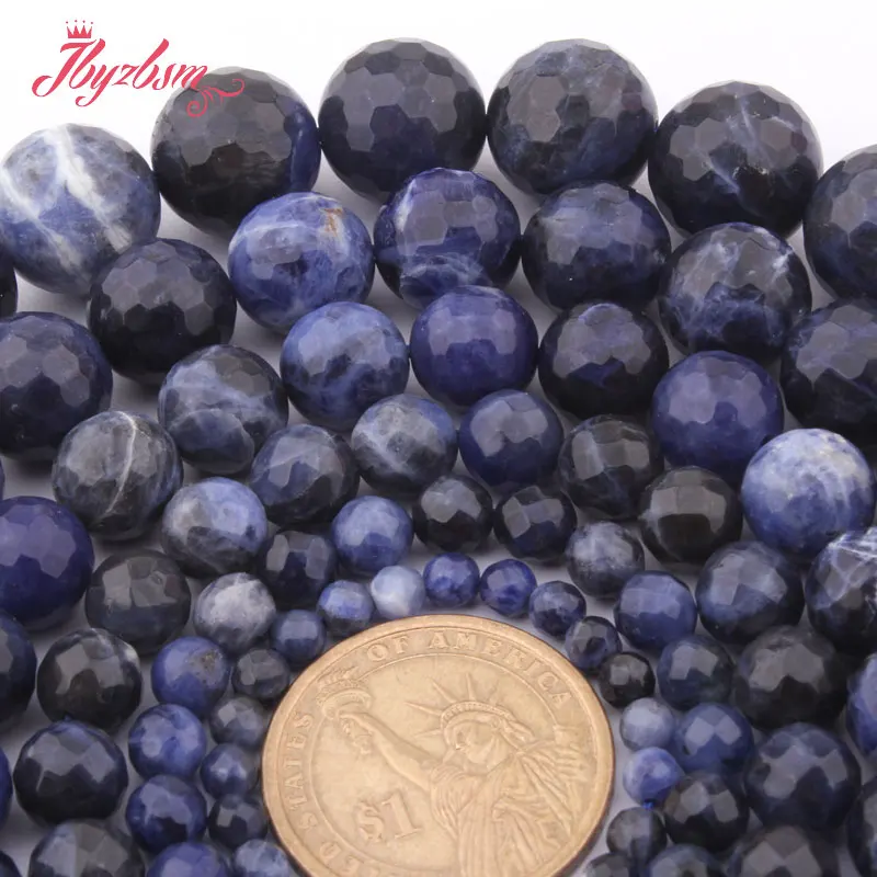 4,6,8,10,12,14mm Faceted Round Beads Blue Sodalite Natural Stone Loose Beads For DIY Necklace Jewelry Making 15" Free Shipping
4,6,8,10,12,14mm Faceted Round Beads Blue Sodalite Natural Stone Loose Beads For DIY Necklace Jewelry Making 15" Free Shipping