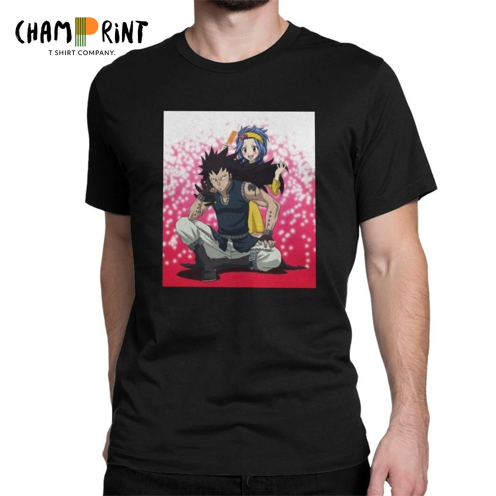 Men's T Shirts Fairy Tail Novelty Short Sleeve Gajeel And Levy Tees Crewneck Clothing 100% Cotton Beach T-Shirts
Men's T Shirts Fairy Tail Novelty Short Sleeve Gajeel And Levy Tees Crewneck Clothing 100% Cotton Beach T-Shirts