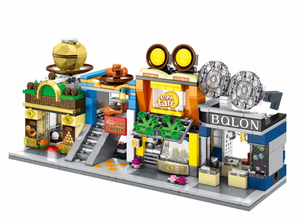 SEMBO Blocks Mini Street Store DIY Building Bricks Cute Small Shop Model Educational Kids toys Children Gifts SD6088-SD6091 SEMBO SD6088-SD6091 & SD6042-SD6045 & SD6062-6069 Mini Street Cute Small Shop