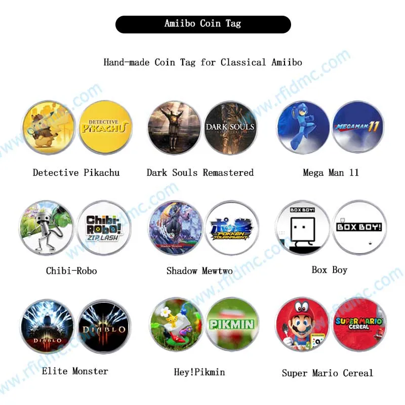 Amiibo Coin Tag Loot Goblin Detective Pikachu Super Mario Cereal Mega man Box boy
Amiibo Coin Tag Loot Goblin Detective Pikachu Super Mario Cereal Mega man Box boy
