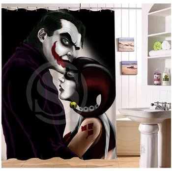 U412-65 Custom Home Decor Comics Joker and Harley Quinn Fabric Modern Shower Curtain European Style bathroom Waterproof
U412-65 Custom Home Decor Comics Joker and Harley Quinn Fabric Modern Shower Curtain European Style bathroom Waterproof