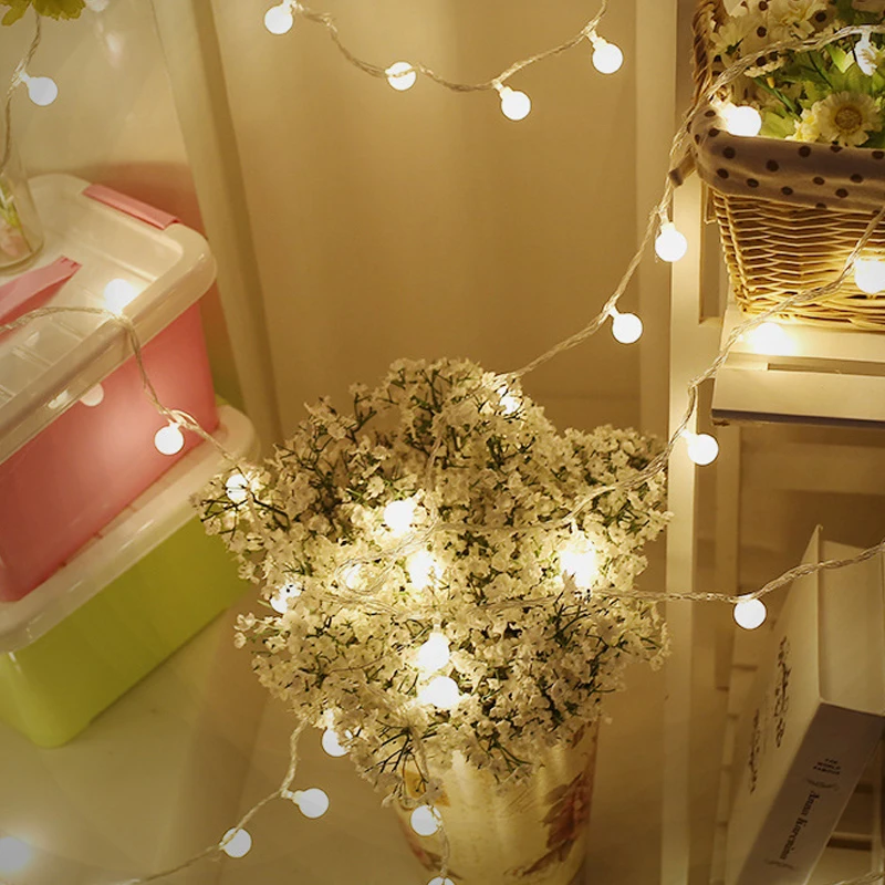 1.5M/3M Garland LED Lights Decoration Ball String Light AA Battery Operated Fairy Lights For Christmas Tree Wedding Party Decor
1.5M/3M Garland LED Lights Decoration Ball String Light AA Battery Operated Fairy Lights For Christmas Tree Wedding Party Decor