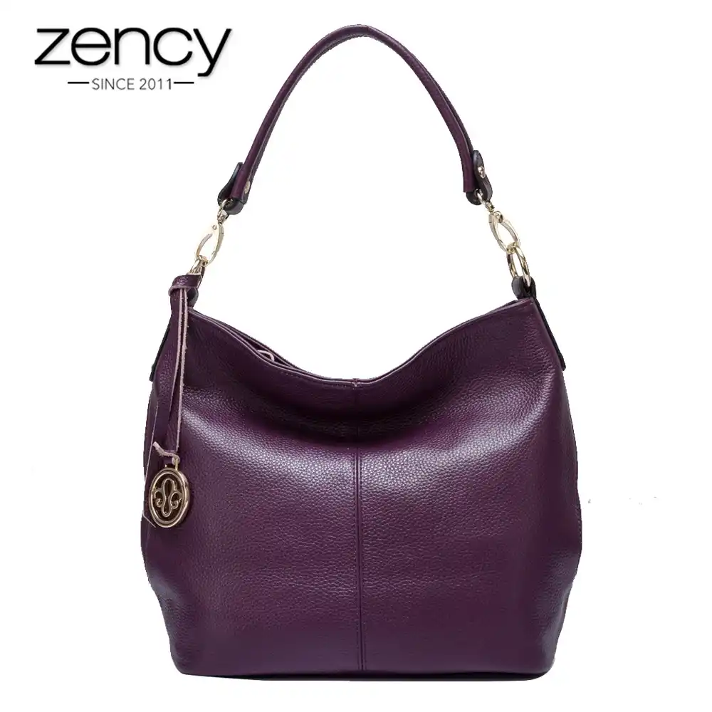 purple tote purse