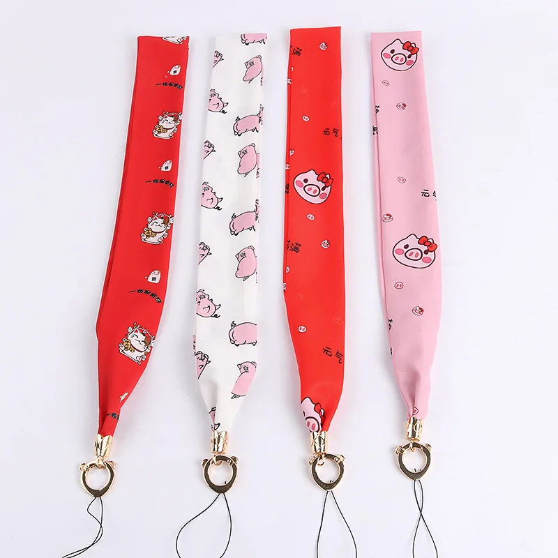 Cute Cartoon Pig Lucky Cat Silk Scarf Neck Strap Lanyard For Women Keys Belt Hang Chain Key ID PASS Card Phone Straps Keychain
Cute Cartoon Pig Lucky Cat Silk Scarf Neck Strap Lanyard For Women Keys Belt Hang Chain Key ID PASS Card Phone Straps Keychain