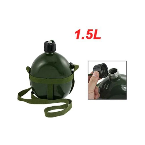 SZS Hot 1.5L Aluminum Military Water Bottle with Shoulder Strap Military Army Canteen
SZS Hot 1.5L Aluminum Military Water Bottle with Shoulder Strap Military Army Canteen
