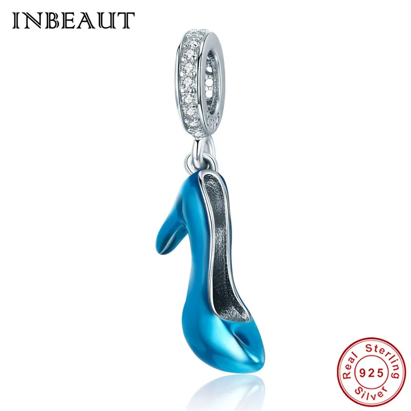 INBEAUT 925 Sterling Silver Fairy Blue Crystal High-heeled Shoes Pendant Beads fit s925 Charm Bracelet Original DIY Jewelry
INBEAUT 925 Sterling Silver Fairy Blue Crystal High-heeled Shoes Pendant Beads fit s925 Charm Bracelet Original DIY Jewelry
